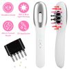 Electric Scalp Massage Comb Microcurrent Hair Brush Handheld Head Scratcher Massager Hair Oil Applicator with Vibration Micro-Current Mode Red & Blue