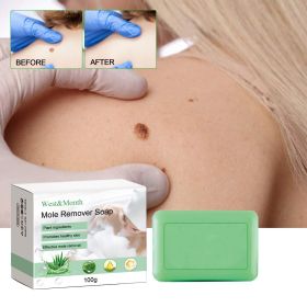 West&Month Mole Remover Soap, Repair Meat Granules Corns And Dark Moles, Smooth Skin Anti-wart Cleansing Soap
