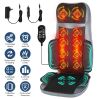 Shiatsu Neck Back Massager With Heat Full Body 3D Kneading Massage Chair Pad Multifunctional Massage Pad for Home Car Driver Seat