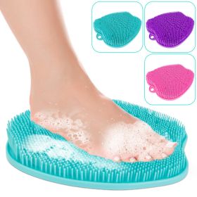 Shower Foot Scrubber Foot Massager Exfoliation Cleaner Mat Improve Foot Circulation Scrubber Foot Pain Relief Mat w/ Anti-slip Suction Cups (Option: Aqua)