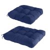 2Pcs Rocking Chair Cushion Upper And Lower Back And Seat Sets with Non-Slip Ties Polyester Fiber Filling Comfortable for Indoor Home Office Car
