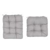 2Pcs Rocking Chair Cushion Upper And Lower Back And Seat Sets with Non-Slip Ties Polyester Fiber Filling Comfortable for Indoor Home Office Car