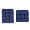 2Pcs Rocking Chair Cushion Upper And Lower Back And Seat Sets with Non-Slip Ties Polyester Fiber Filling Comfortable for Indoor Home Office Car
